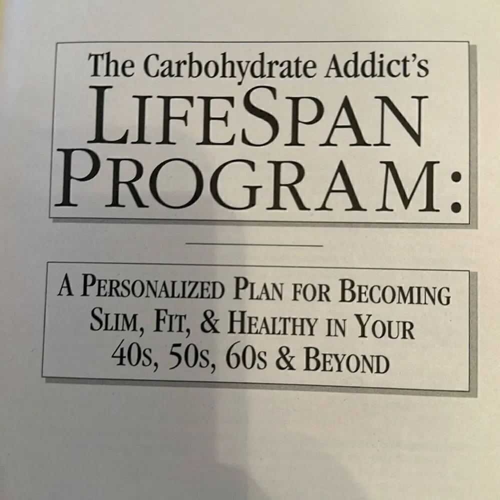 Cookbook Paperback Carbohydrate Addict’s Lifespan Program  Heller